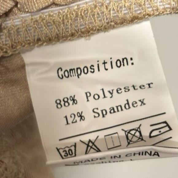 Women Mini Bodycon Gold short sleeve Y2K dress Size XL Event Party Formal - Picture 5 of 7